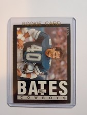 1985 Topps Bill Bates Rookie #38 football card Dallas Cowboys