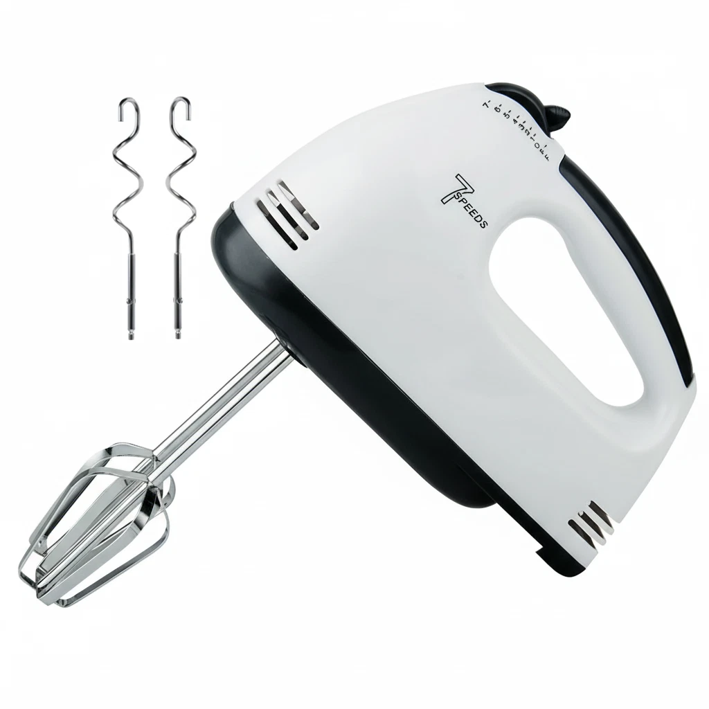 Infapower 7-Speed Electric Hand Mixer with 4 Attachments – Whisk & Baking Tool
Opens in a new window