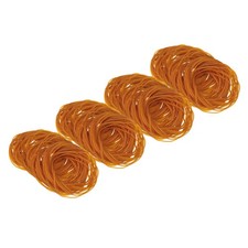 4.5" x 3/50" 500 Pcs Orange Elastics Rubber Bands for Office File Folder