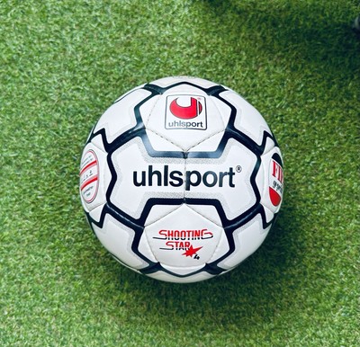 Alte Fussball Ball Uhlsport Shooting Star 90er Große 4 Made in Germany FIFA