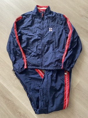 Vintage Tommy Hilfiger Athletics Two Piece Tracksuit Men's Size Medium 90s Y2K
