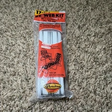 Vintage Arden Paradise Lawn Chair Webbing Re-Web Kit 17ft X 2 1/4” Wide White