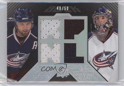 2008 Upper Deck UD Black Dual Player Jerseys 48/50 Rick Nash Pascal Leclaire 9u7