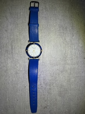 Christian Dior Damen Uhr   1980er   Blaues Stone Dial   Quartz 