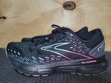 Brooks Glycerin 20 Running Shoes Sneaker Womens 7 B Black Pink Blue 1203691B005