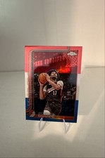 2025-26 Topps Chrome - Shaedon Sharpe #150 Red White & Blue Refractor