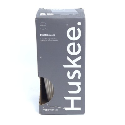 Huskee Cup | Reusable | Sustainable | Made from Coffee Husk 16 Oz With Lid