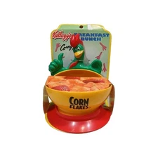 2000 Kelloggs Corny Cornflakes Breakfast Bunch Cereal Bowl In Origional Package 