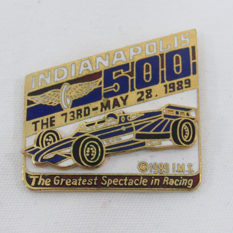 1989 Indianapolis 500 Car Mount Lapel Pin Event Indy Collectible Indycar