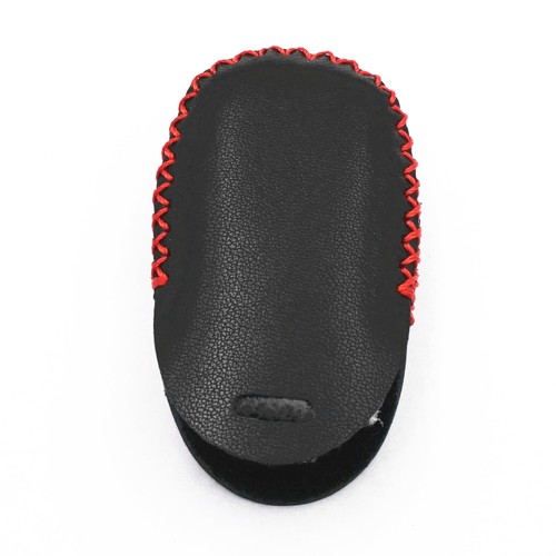 For Nissan Maxima Sentra Infiniti Black Leather 4 Buttons Key Case Fob Cover - Picture 4 of 5