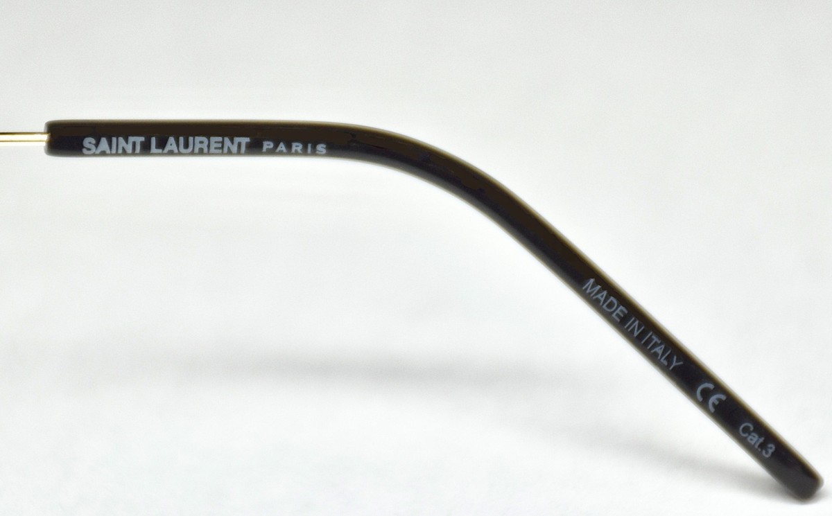 SAINT LAURENT SL464 002 UNISEX SILVER METAL GREY HALF RIM  display picture 2
