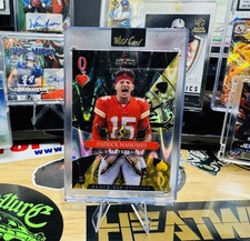 1/1 Patrick Mahomes Wild Card Black & Gold Wave
