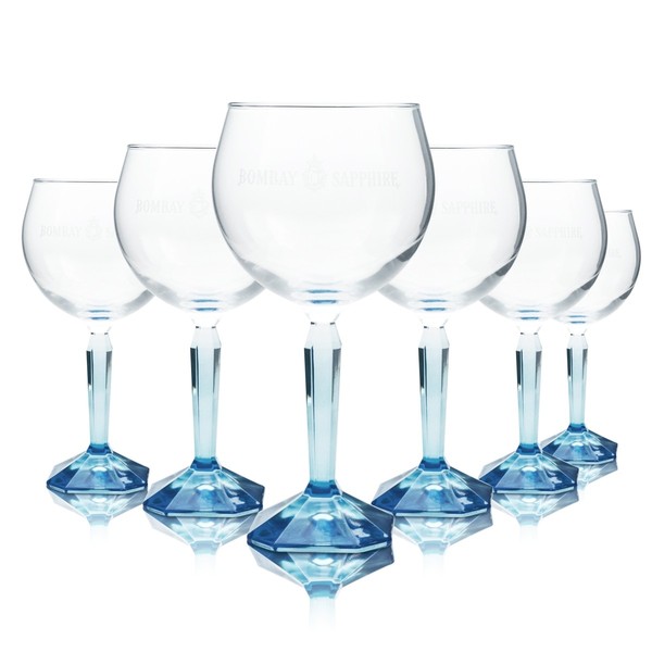 6X Bombay Sapphire Gin Ballon Glas 0,48L Kelch Tonic GläSer Longdrink Cocktail-image