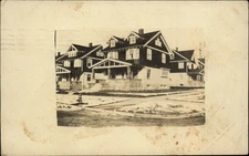RPPC Similar homes stone porches mailed 1912 Grand Rapids to Belding MI photo PC