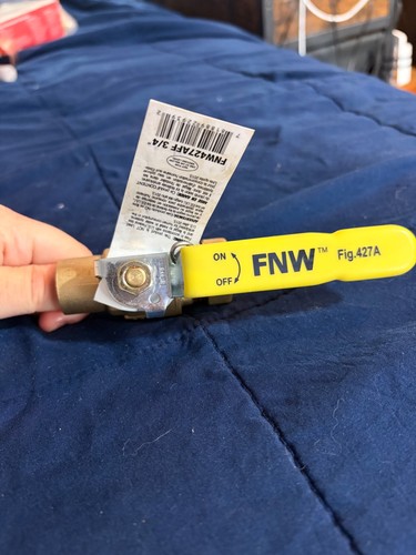 3/4 in. Brass Full Port Sweat x Hose 600# Ball Valve
