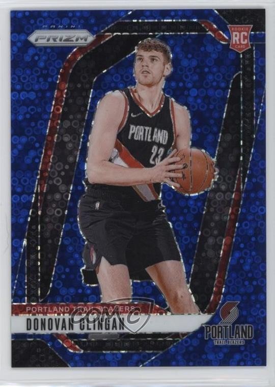 2024-25 Panini Prizm Fast Break Blue 78/150 Donovan Clingan #221 Rookie RC 0d0q