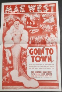 GOIN' TO TOWN (1935) Mae West ORIGINAL Movie Herald