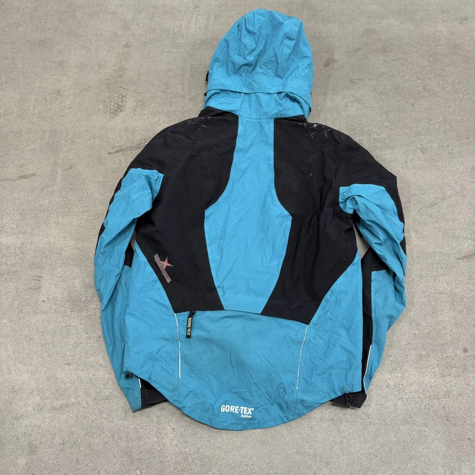 Chaqueta con capucha Gore Bike Wear Gore Tex cremallera completa para hombre azul medio   Foto 2 de 4