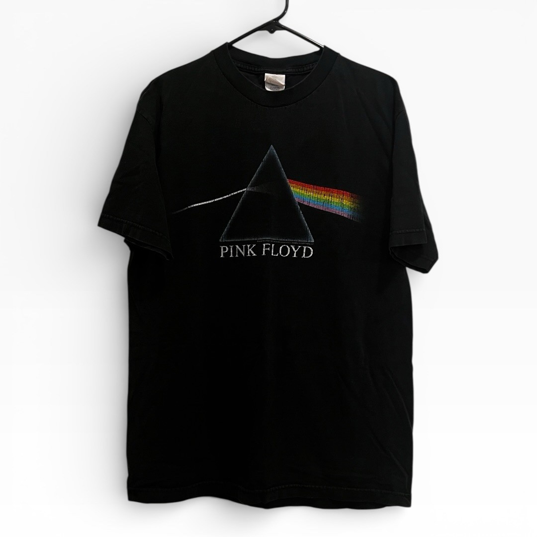 Vintage Pink Floyd Dark Side of the Moon Prism Band Tee Black Alstyle Tag-L