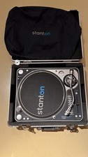 COPPIA-Giradischi STANTON T.120C + 2x DJ flightcase professionali in alluminio