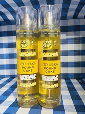 2 X Bath  Body Works   ICED LEMON POUND CAKE   Fine Fragrance Mist Body Spray
