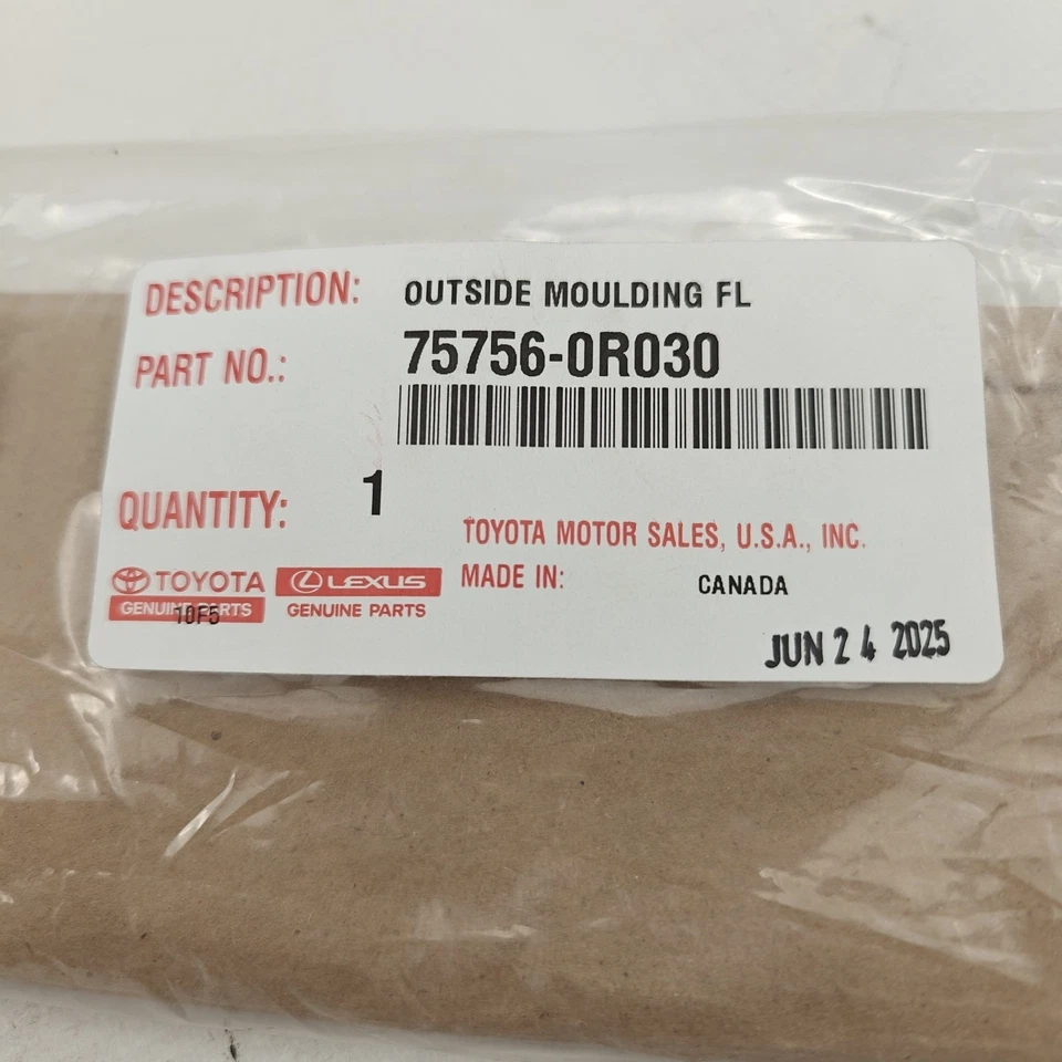 Toyota 75756-0R030 водитель передняя дверь молдинг аппликация RAV4 - Изображение 2 из 4