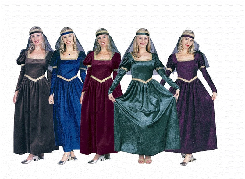 RENAISSANCE PRINCESS LADY WOMAN COSTUME MEDIEVAL FAIRE JULIET ADULT COSTUMES