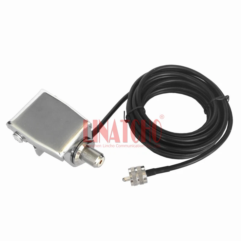 Car Dump Truck Antenna Universal Bracket 5 Meters Cable PL259 UHF M Connector - Image 3 of 4