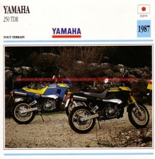 YAMAHA 250 TDR 250TDR TDR250 1987 : Fiche Moto #000107