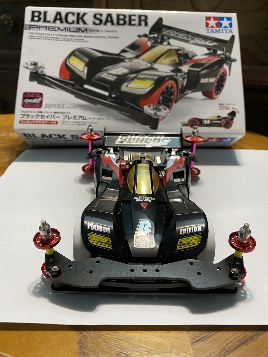 Tamiya Mini 4wd Black Saber Premium With Super 2 Chassis 1 Tamiya Mini 4wd Black Saber Premium With Super 2 Chassis 1