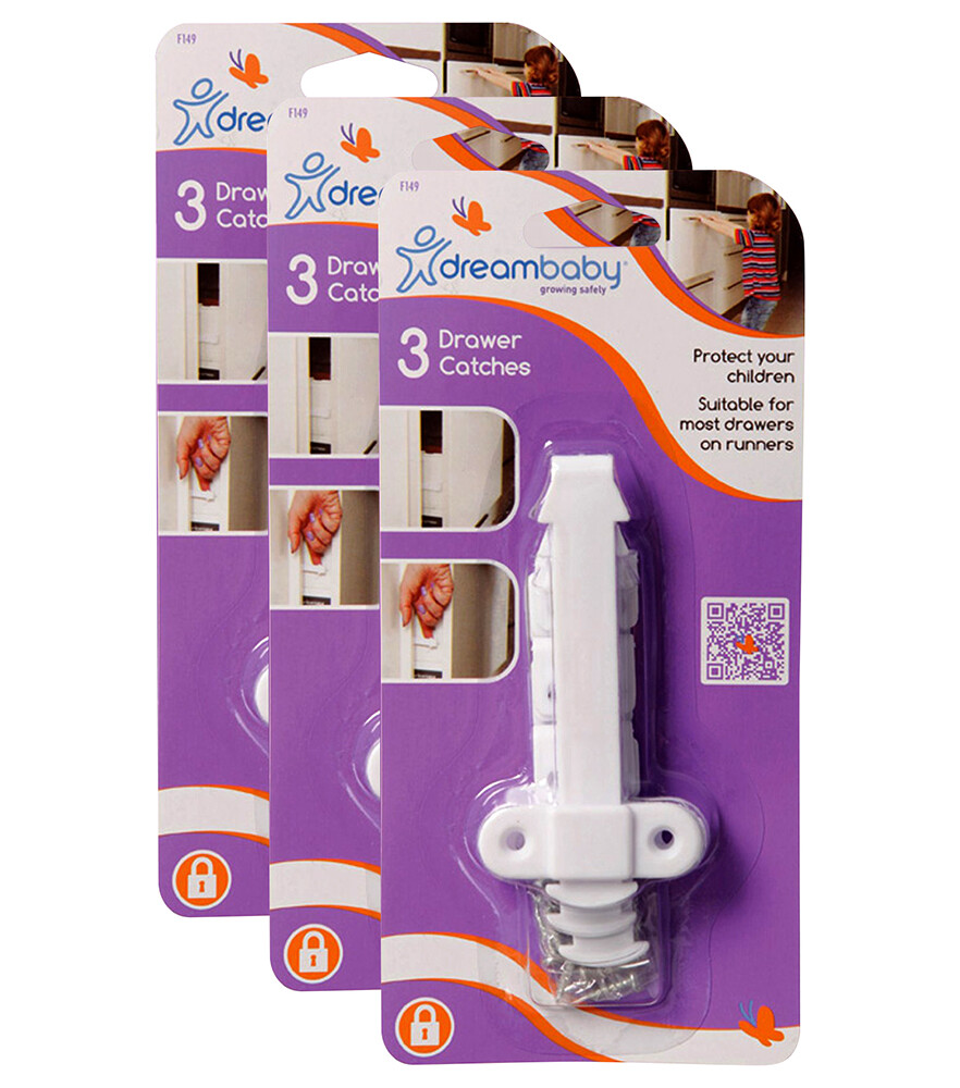9 Count Dreambaby Easy Install Durable Safety Childproof Drawer Catches