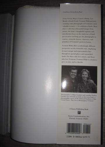 Vtg HC, Vermont Wilds, A Focus on Preservation by Pauline & A Blake Gardner 1991 - Picture 12 of 13