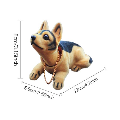 Adorno de perro de la suerte con la cabeza de bobble perro juguete coche tablero decoración - Imagen 4 de 17