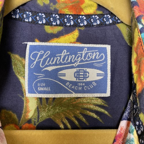Huntington Beach Club Mens Floral Summer Shirt Size Small 100% Cotton - Picture 4 of 8