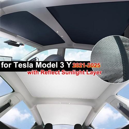 Car Sunroof Sunshade Glass Roof Sun Shade Skylight Blind Shading Net Cover New - 第 1/24 張圖片