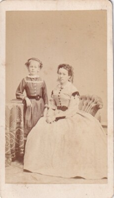 M. Keller CDV-Mother with Child-Augsburg around 1870
