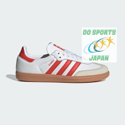 adidas Originals SAMBA OG IF6513 Footwear White/Solar Red/Off White Unisex Shoes