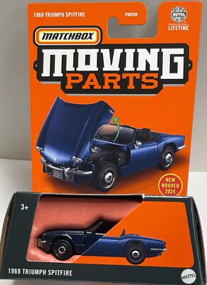 2024 MATCHBOX MOVING PARTS 1969 TRIUMPH SPITFIRE OPENING HOOD NEW