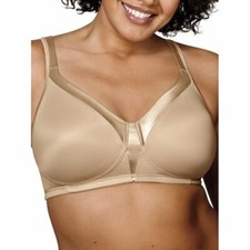Playtex 18 Hour 4803 Silky Soft Smoothing Wirefree Bra Nude 44DD