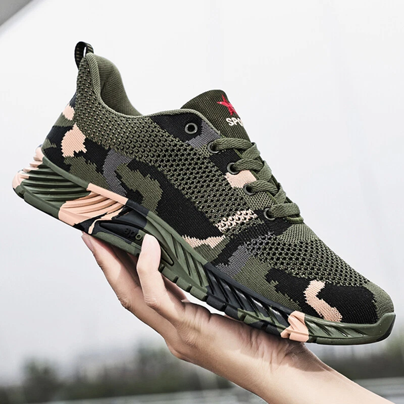 Camouflage running shoes hotsell