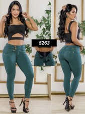 JEANS COLOMBIANOS PUSH UP LEVANTA COLA BUTT LIFT JEANS CON FAJA INTERNA