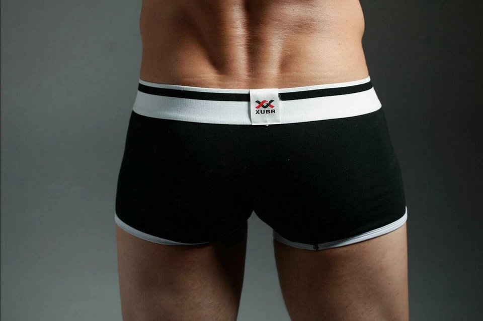 Paquete de 5 calzoncillos boxer de algodón para hombre XUBA con cintura flexible cómoda nuevos Foto 2 de 4