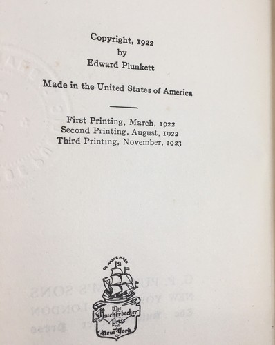 “IF” By Lord Dunsany 1922 - First Edition Very Good Condition, No Dust Jacket - Picture 8 of 8