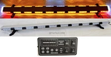 56” Amber LED Warning Lightbar Tow Truck Roll Back with Alley,Brake&Turn Signals