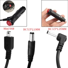 DC 12V Male Plug Car Cigarette Lighter Power Cable Cord Car Charger Adapter