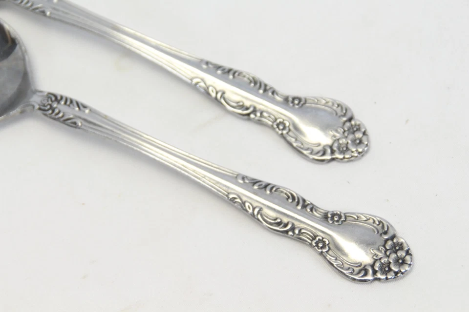 Ecko Eterna Beaumont Oval Soup Spoons 7-3/4" Stainless Lot of 2 - Image 2 of 4