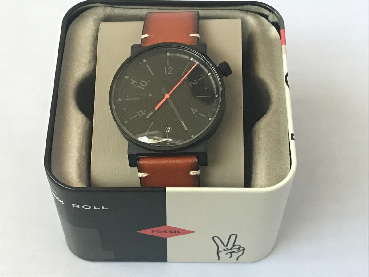 Fossil FS5507 Barstow 42mm Men's Brown Leather Watch for sale