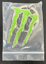 Official Monster Energy Drink Keychain Keyring Green Logo Brand New Key Ring