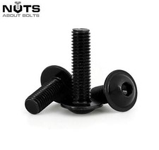 M3 M4 M5 M6 M8 FLANGED BUTTON DOME HEAD SOCKET SCREWS ALLEN BOLTS HIGH TENSILE