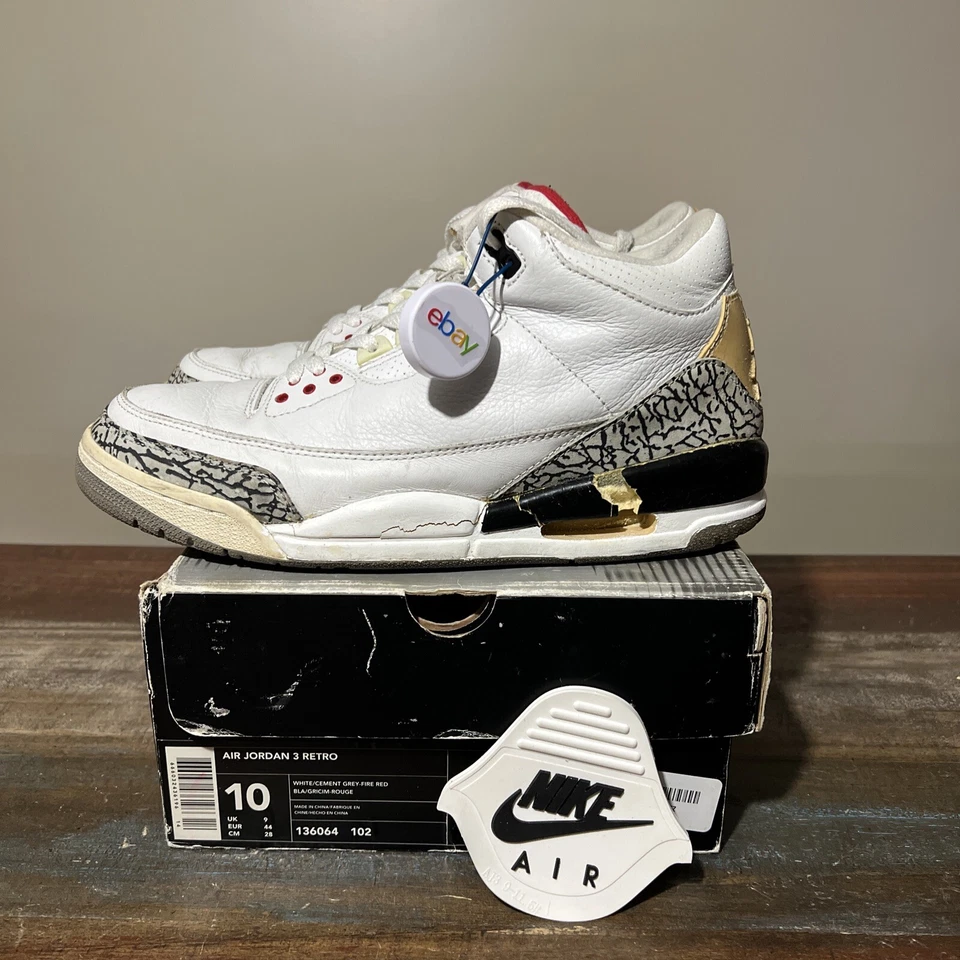 Air Jordan 3 Blanco Cemento 2003🦄 1994 Foto 2 de 4
